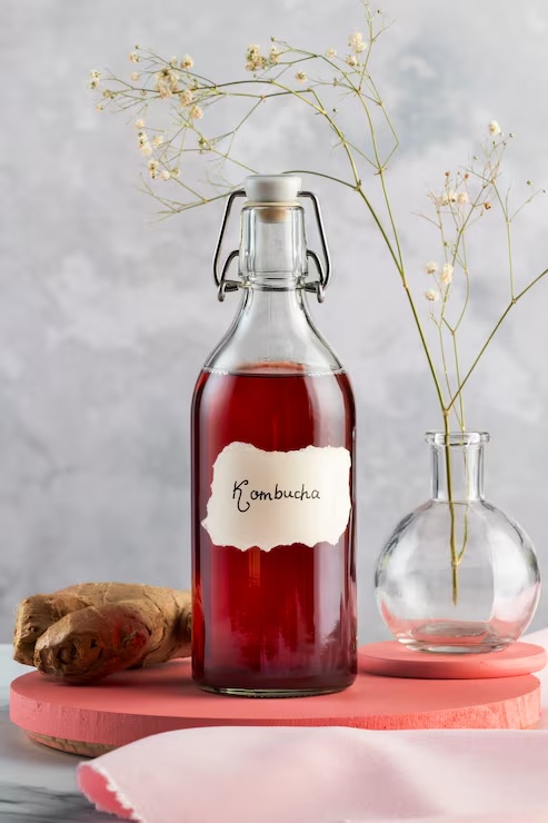 Kombucha zázvor a ríbezľa
